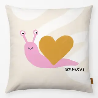 Kissen Schnecki pink