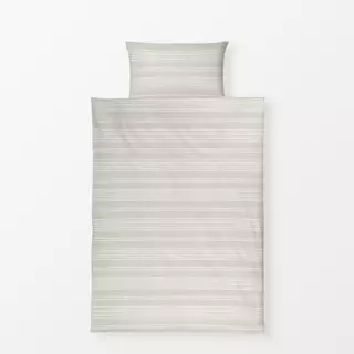 Bettwäsche Gestreift beige