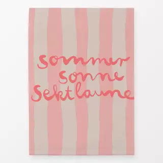 Geschirrtücher Sommer Sonne Sektlaune Peach