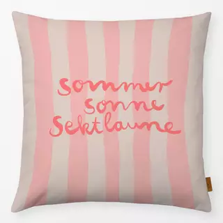 Kissen Sommer Sonne Sektlaune Peach