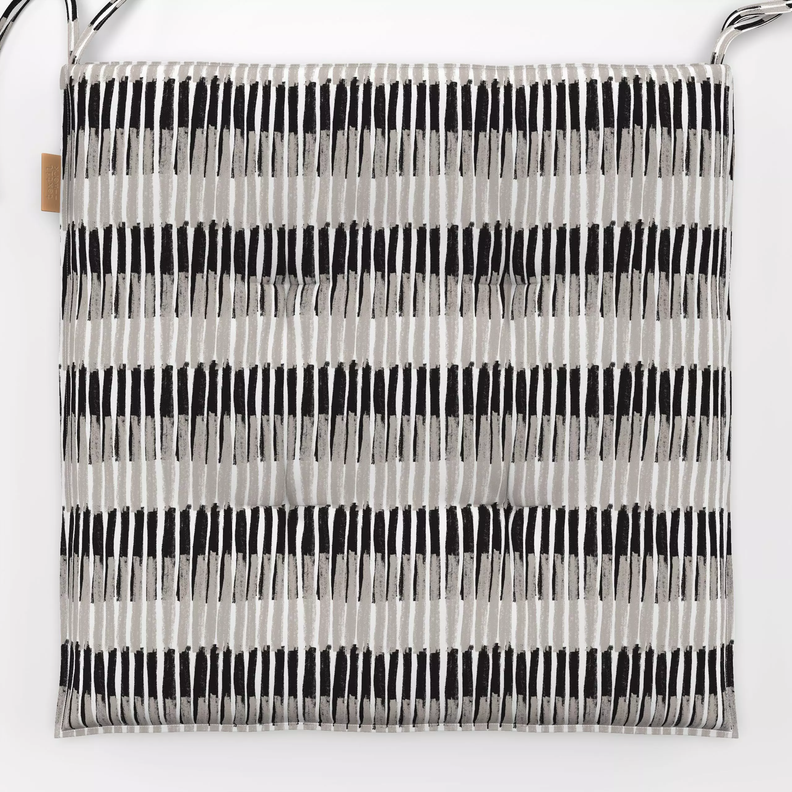 Sitzkissen Piano Stripes - Winter, Symbole & Muster - von „Julia Schumacher"; abstrakt, Streifen, gestreift, juliaschumacher...