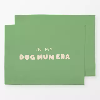 Tischset Typo Dog Mum Era