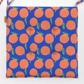 Sitzkissen Juicy Oranges blue