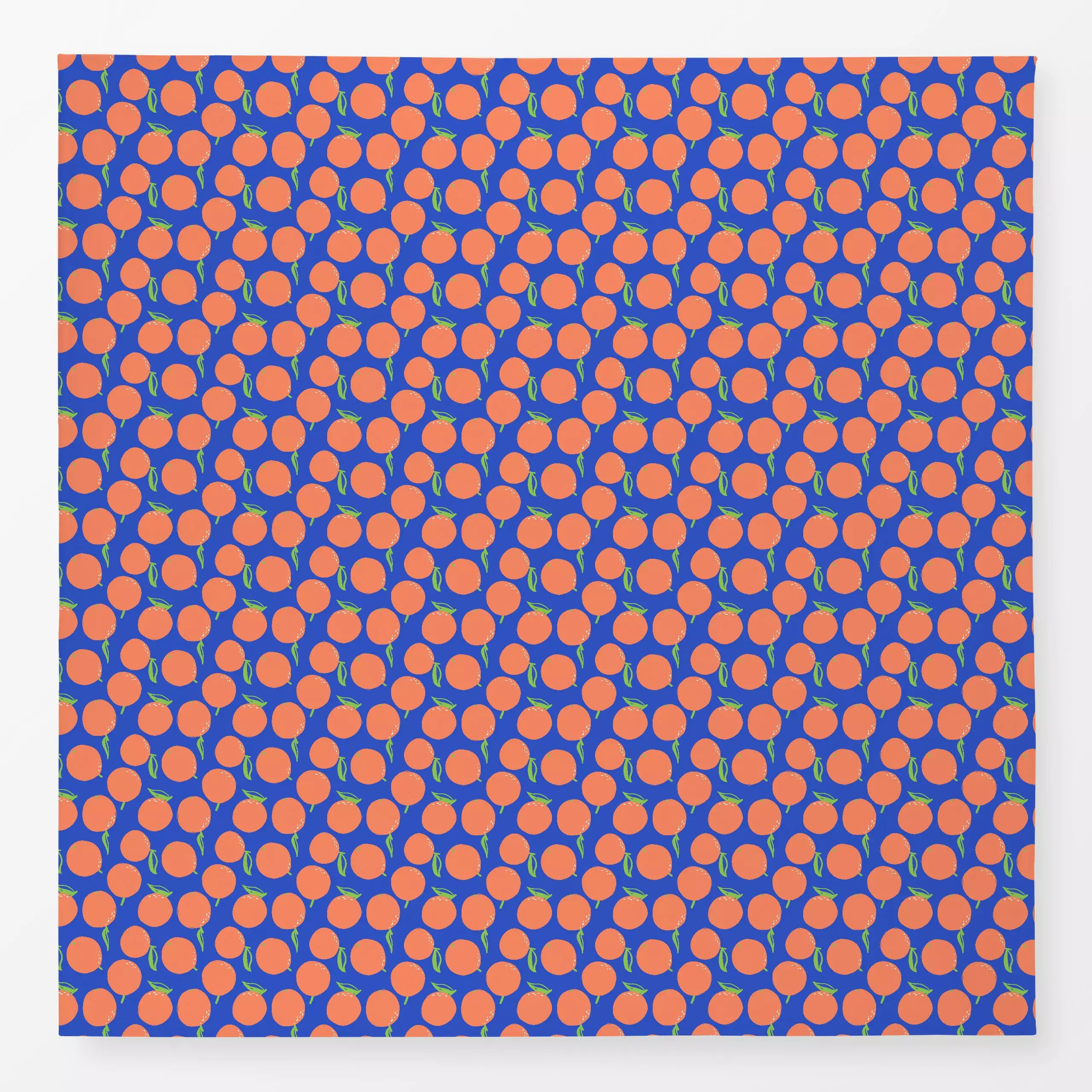 Tischdecke Juicy Oranges blue, Essen & Trinken, Früchte, Sommer, von Janna Schipper