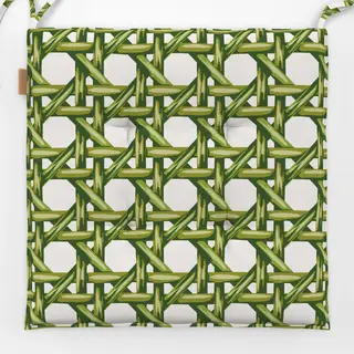 Sitzkissen green rattan cane weave