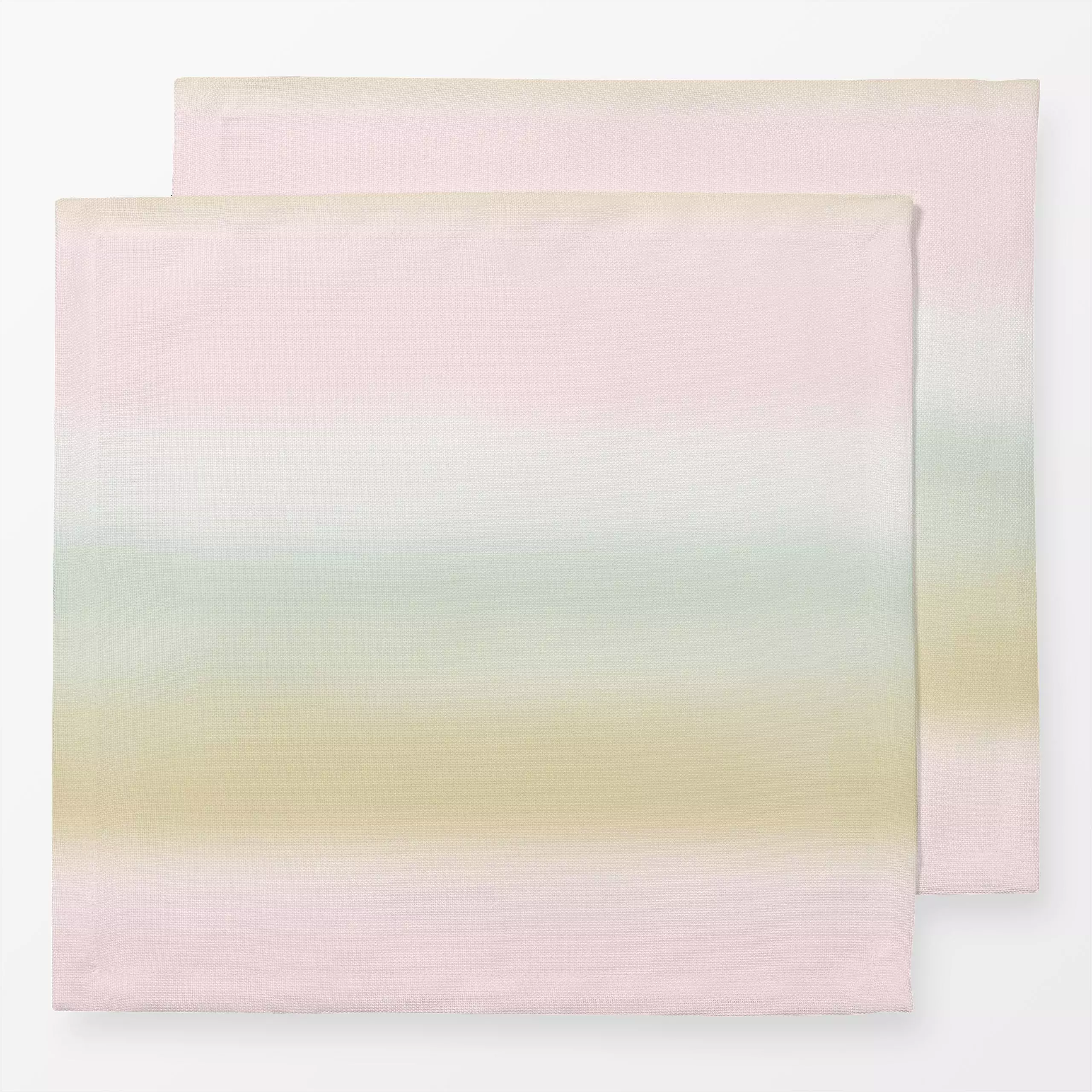 Servietten Frühlingsverlauf Grün Rosa - Frühling - von „Studio ROSAGRAU"; Wasserfarben, Aquarell, Illustration, Pinselstrich...