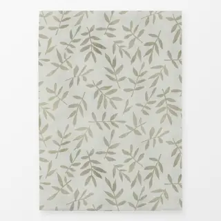 Geschirrtücher Leaf Pattern Olive Beige II