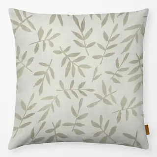 Kissen Leaf Pattern Olive Beige II