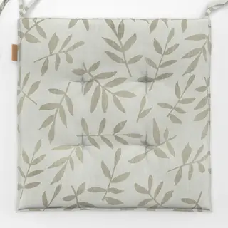 Sitzkissen Leaf Pattern Olive Beige II