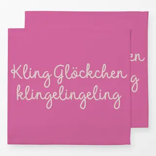 Servietten Kling Glöckchen pink