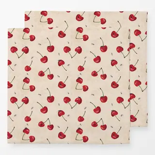 Servietten Kirschen & Ameisen Muster