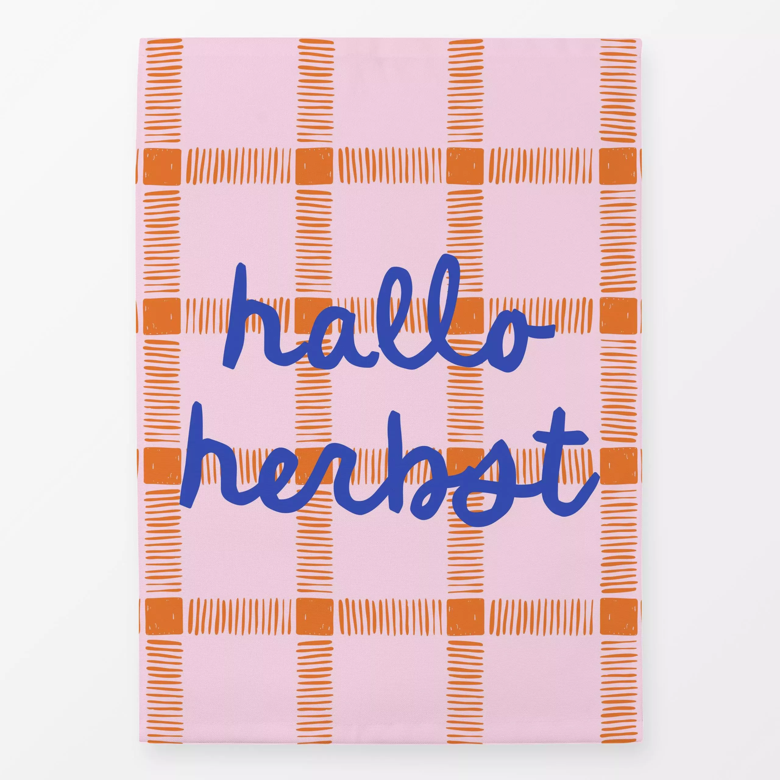 Geschirrtücher hallo herbst - Herbst, Symbole & Muster - von „moDeern Design Studio"; Karo, typografie, Herbst, Herbstdeko, ...