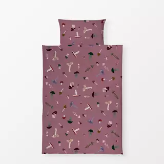 Bettwäsche Pilze Pattern Rosa
