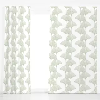Dekovorhang Ginko Grün
