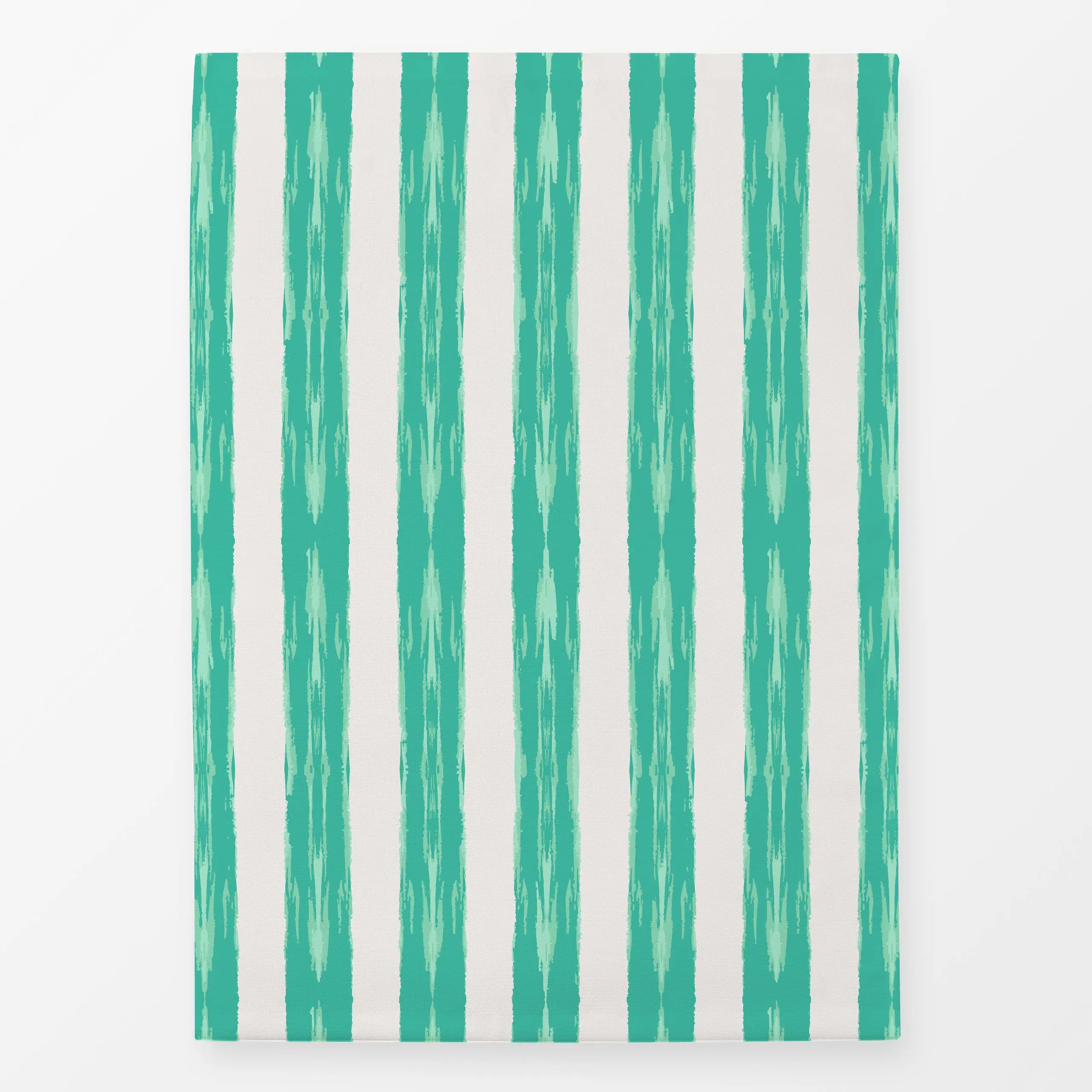 Geschirrtücher Brushstroke Stripes turqoise - Sommer, Symbole & Muster - von „Karen Menzenbach"; boho, Meer, Sommer, frisch,...