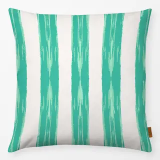 Kissen Brushstroke Stripes turqoise