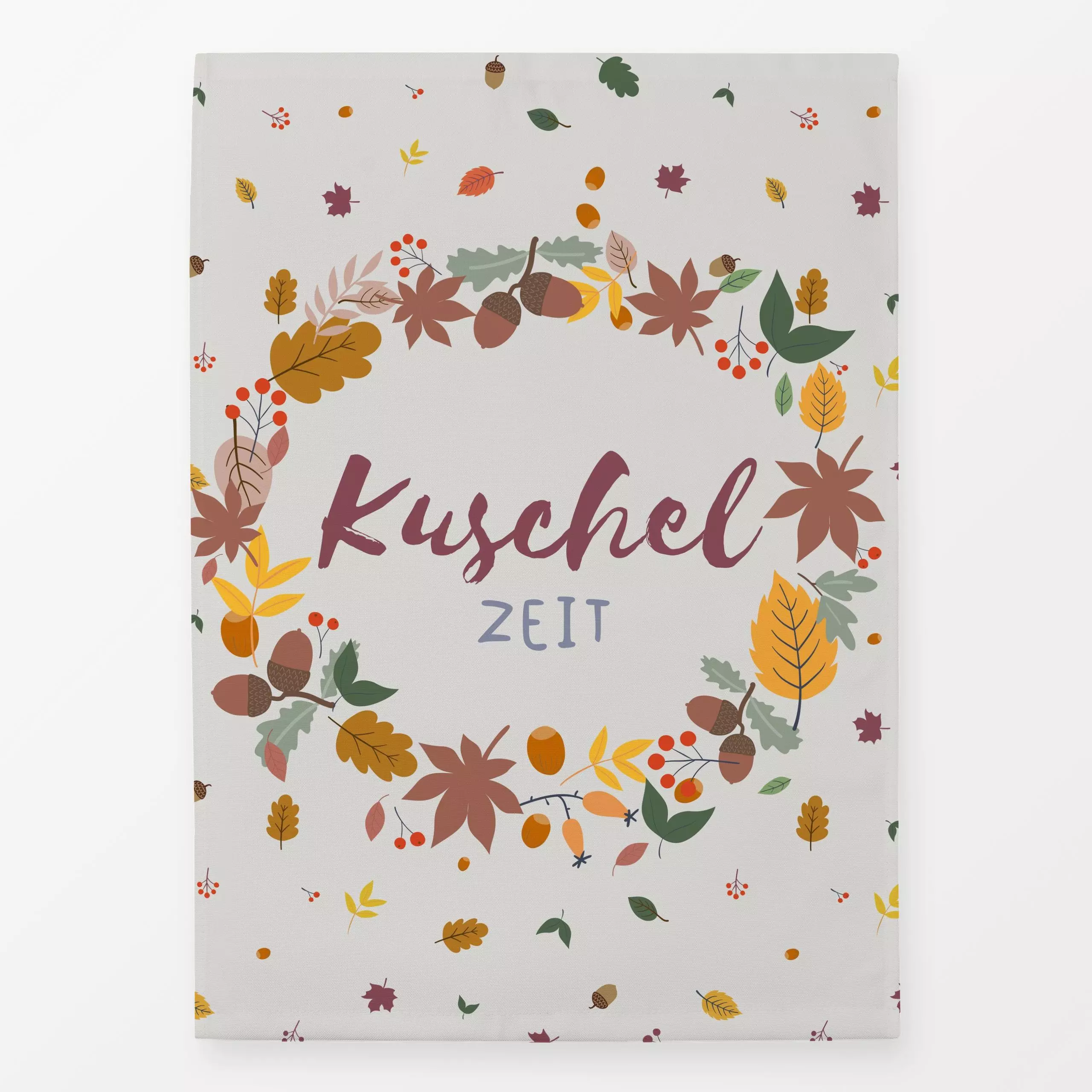 Geschirrtücher Herbstzauber Kuschelzeit - Blumen & Florales, Herbst, Pflanzen & Botanik - von „Heyduda"; Laub, Herbst, ahorn...