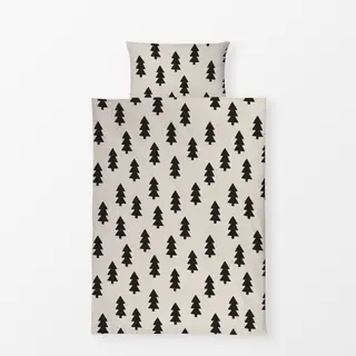 Bettwäsche Misteltoe Tanne Beige Schwarz