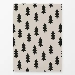 Geschirrtücher Misteltoe Tanne Beige Schwarz