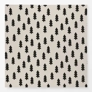 Tischdecke Misteltoe Tanne Beige Schwarz