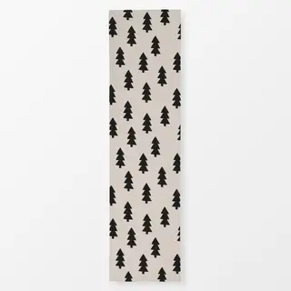 Tischläufer Misteltoe Tanne Beige Schwarz