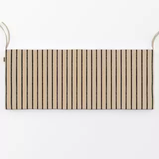 Bankauflage Stripes dark sand black
