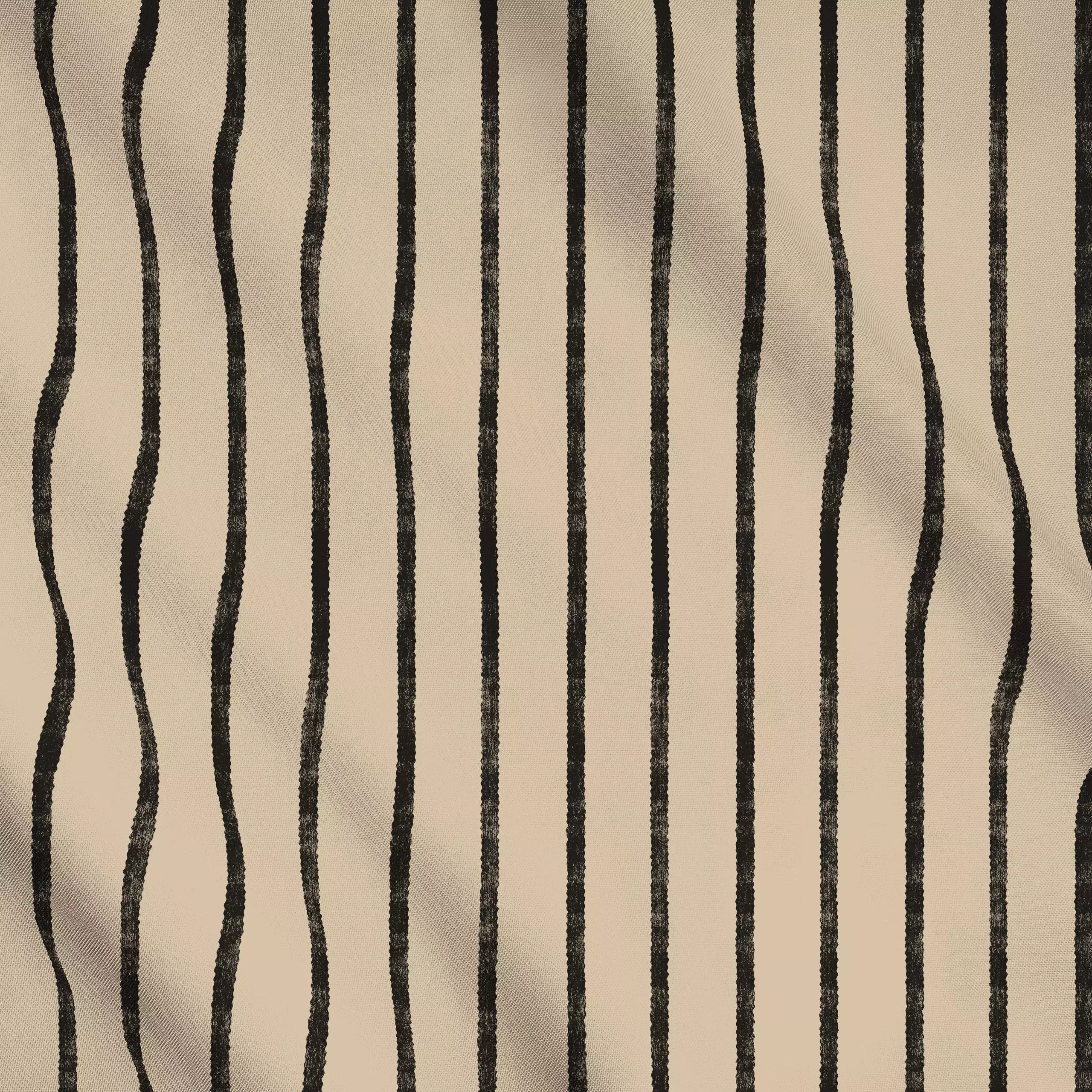 Meterware Stripes dark sand black - Symbole & Muster - von „Studio Kesse"; marrokko, boho, minimal, Linien, Streifen, Scandi...