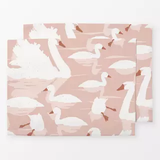Tischset Swan Lake in rose