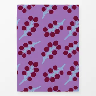 Geschirrtücher Frühling Zweige Muster burgund