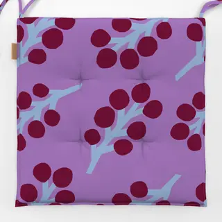 Sitzkissen Frühling Zweige Muster burgund