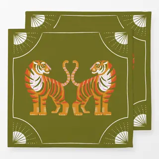 Servietten Tiger grün
