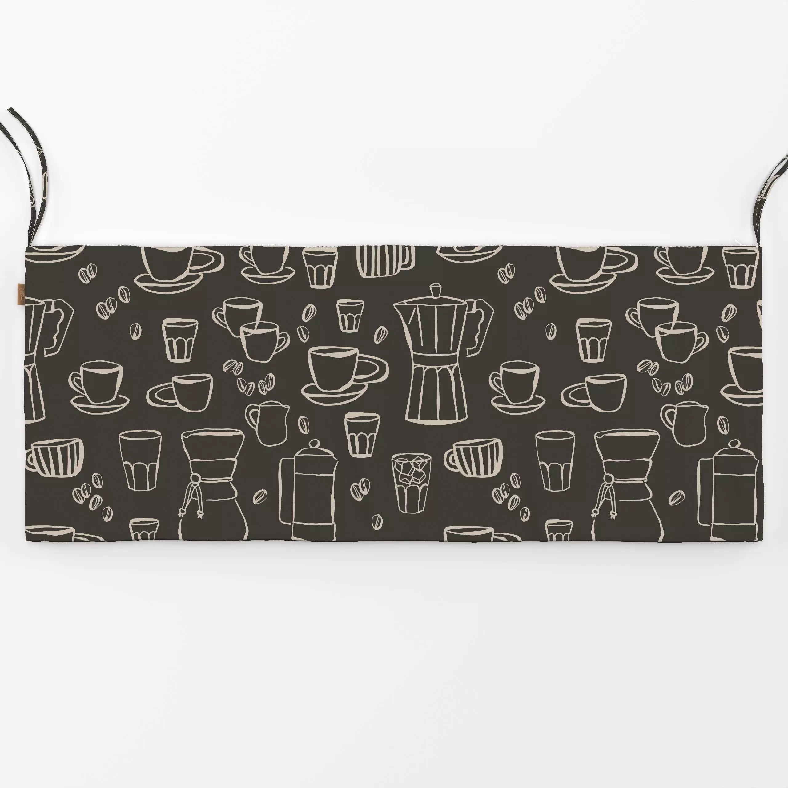 Bankauflage Coffee Love Black - Küche, Essen & Trinken - von „Kruth Design"; Kaffee, geschenkidee, Cafe, kruthdesign, kaffee...