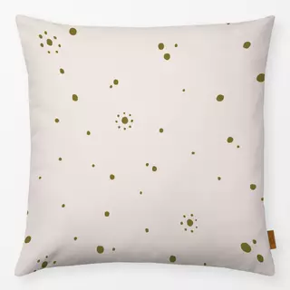 Kissen Sun Dots | beige grün