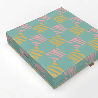 Bodenkissen Zebra Quadrat Muster