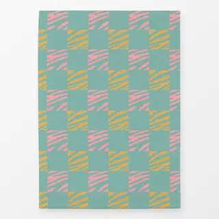 Geschirrtücher Zebra Quadrat Muster