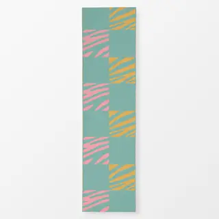 Tischläufer Zebra Quadrat Muster