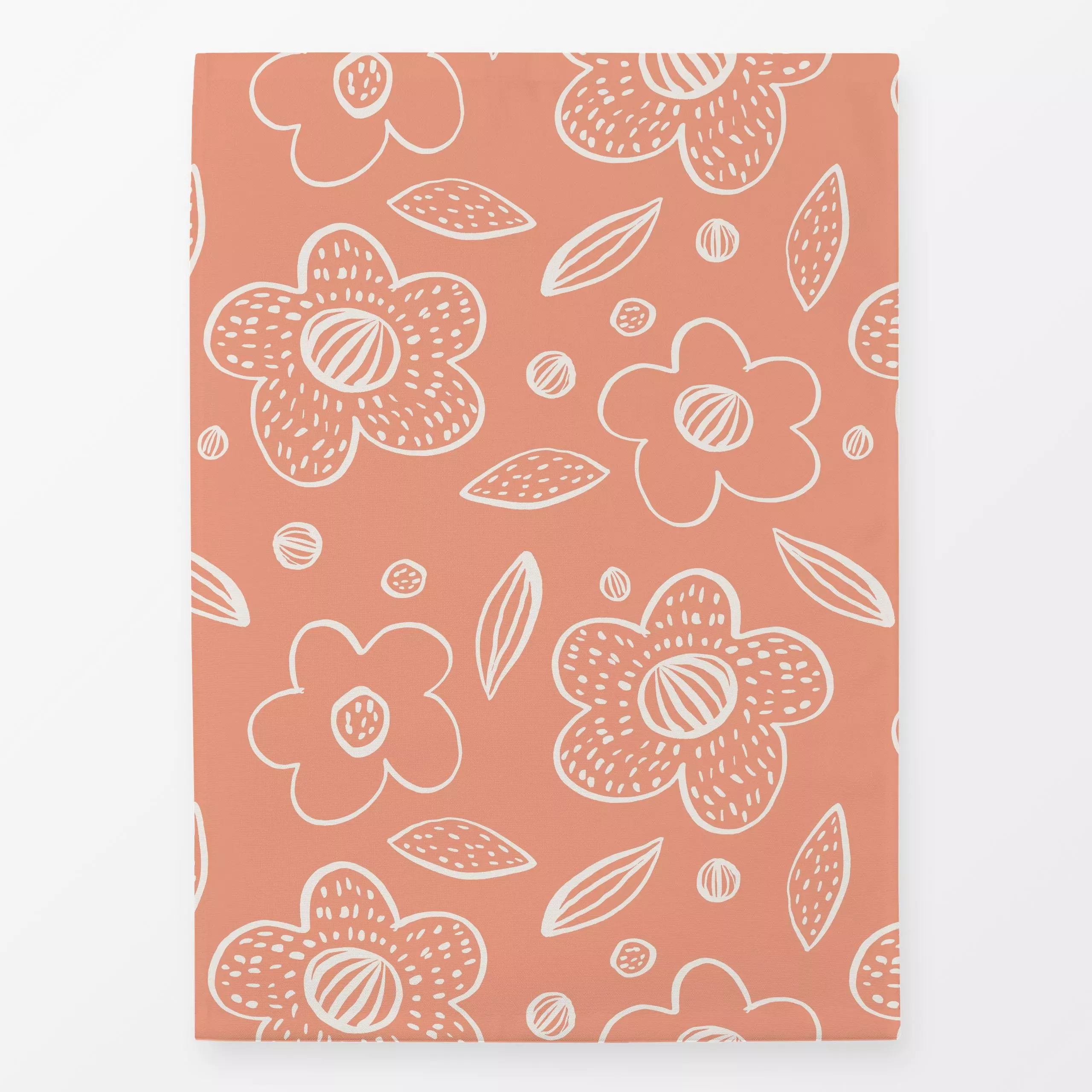 Geschirrtücher HAPPY FLOWER PATTERN SPRING - Blumen & Florales, Frühling - von „Kruth Design"; Blumen, modern, Ostern, apric...