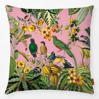 Kissen Exotischer Dschungel pink