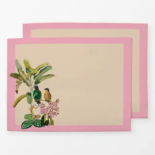 Tischset Exotischer Dschungel pink