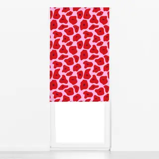 Raffrollo Poppy Pattern Pink Smal
