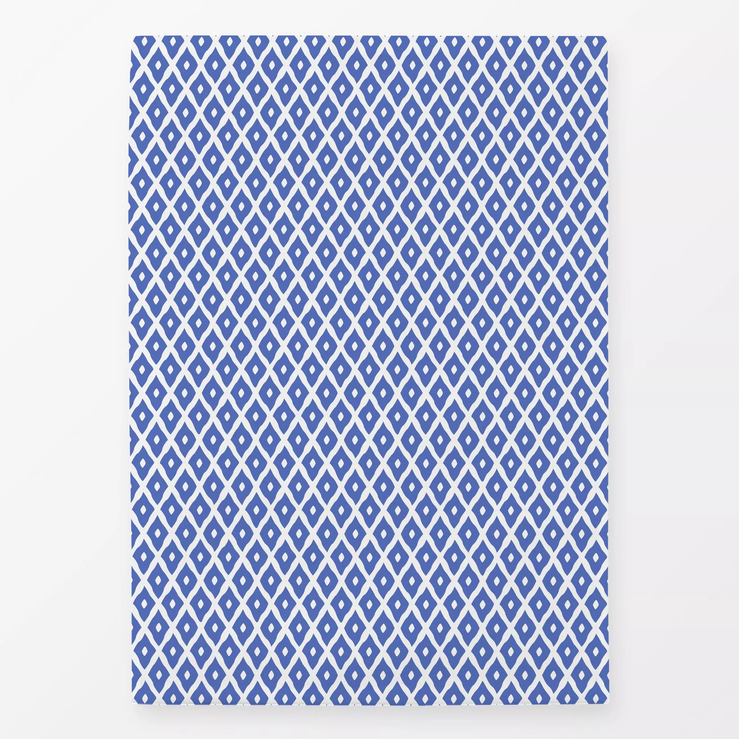 Geschirrtücher Boho Diamonds Blue - Sommer, Symbole & Muster - von „Karen Menzenbach"; boho, Sommer, blau, mediterran, summe...