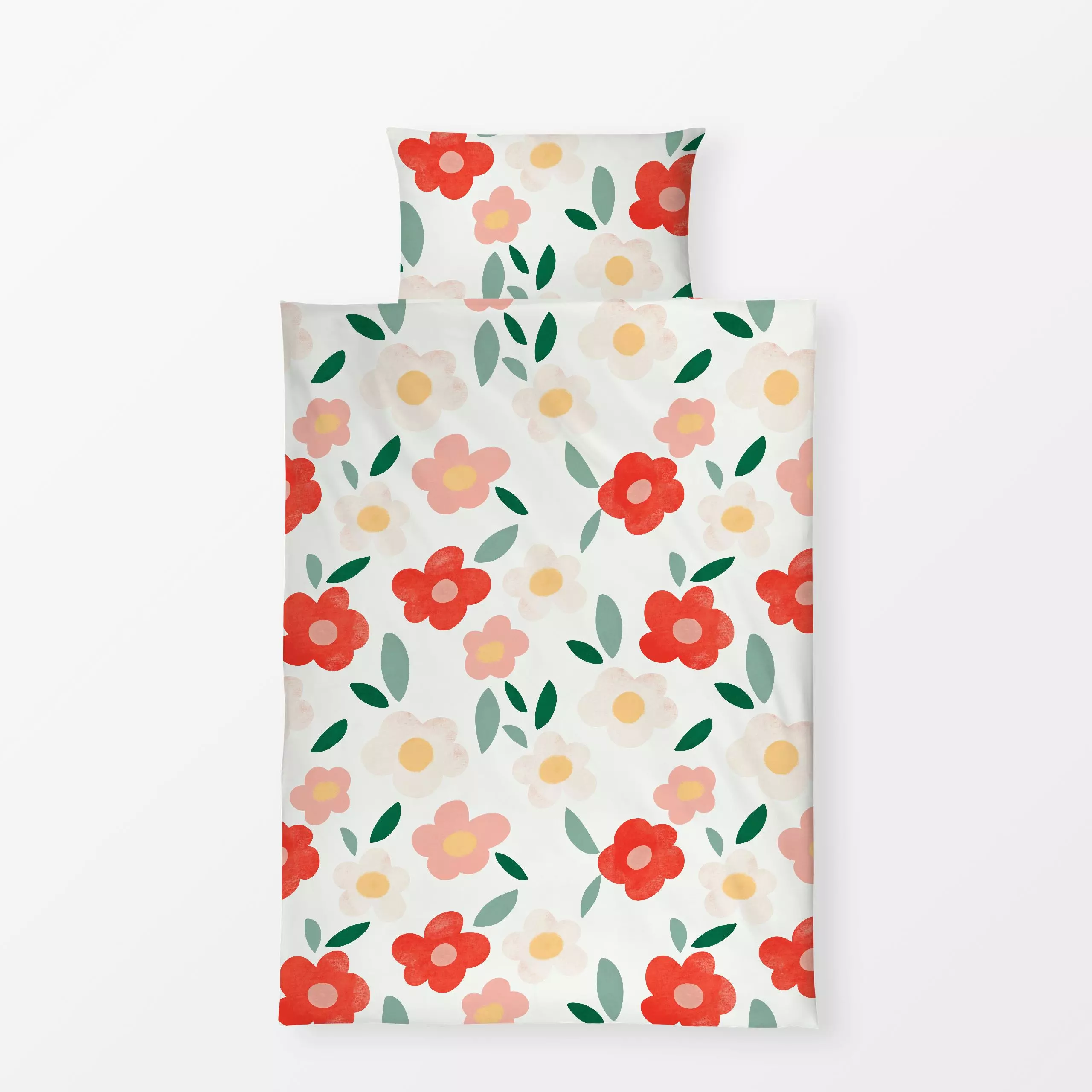 Bettwäsche Sommertag Blumen - Blumen & Florales - von „Lena Yokota"; Muster, Blumen, Sommer, floral, pattern, flowers, Blume...