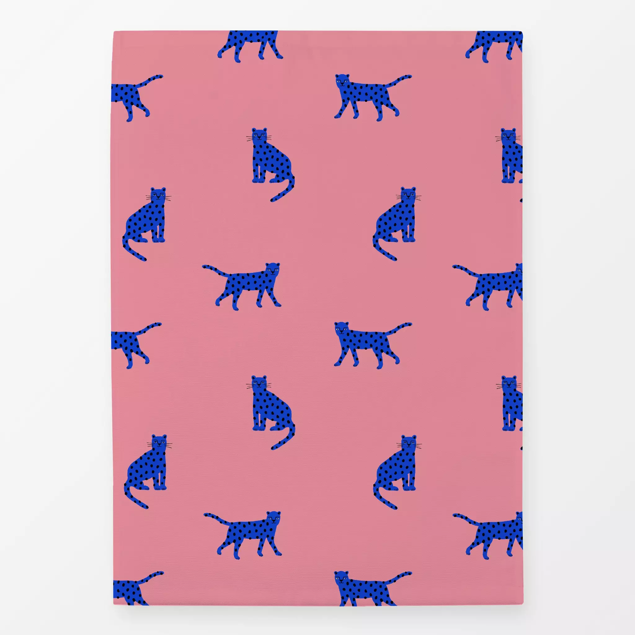 Geschirrtuch Muster Leoparden Pink & Blau Muster Leoparden Pink & Blau