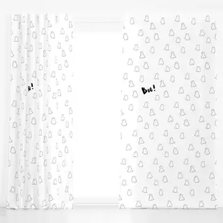 Dekovorhang Gespenster Halloween Boo!