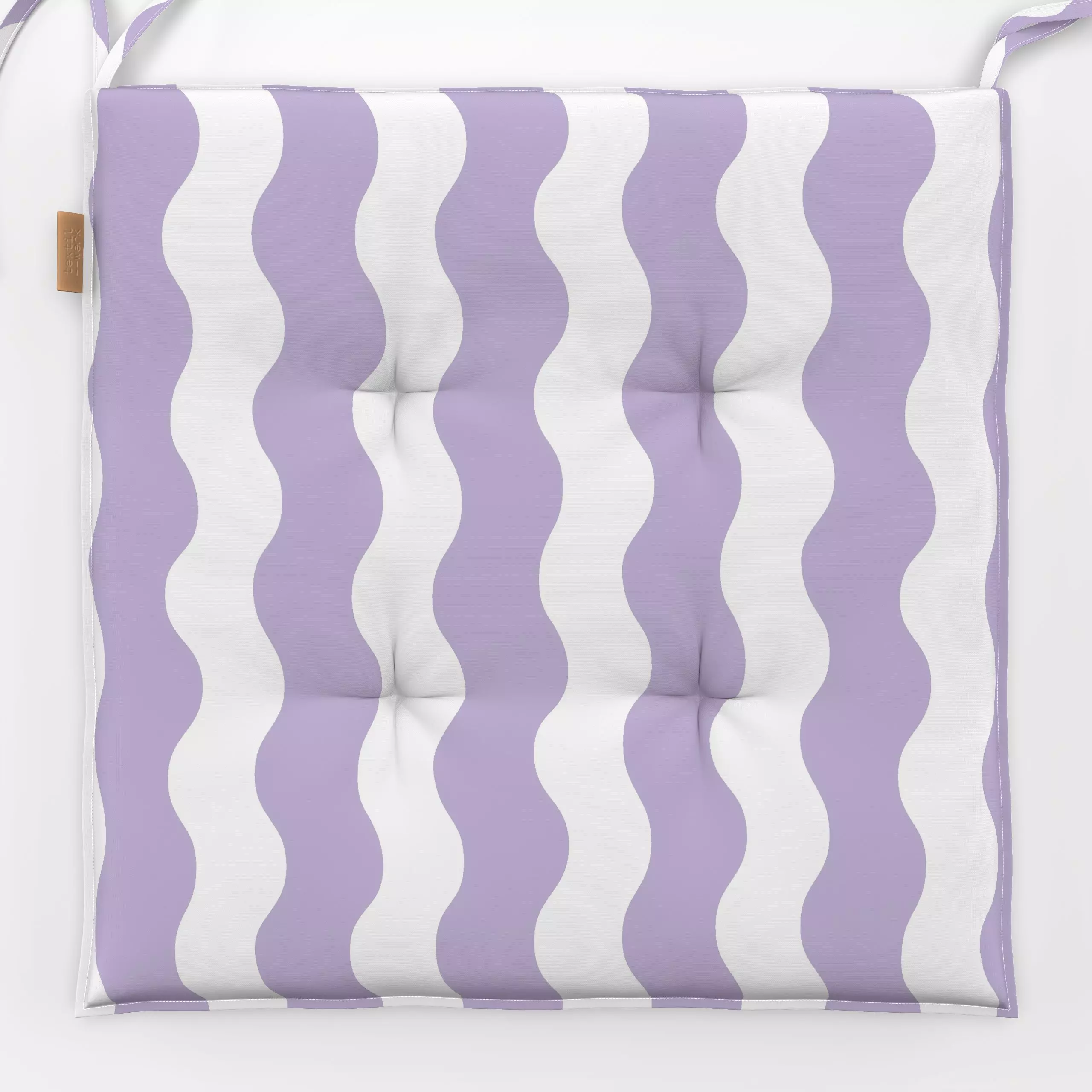 Sitzkissen Wellen lila - Symbole & Muster, Retro & Vintage - von „Maren Gross "; Retro, wellen, vintage, trend, bunt, Gesche...