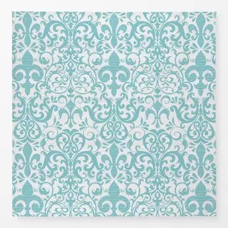 Tischdecke Fleur De Lis Damask Script