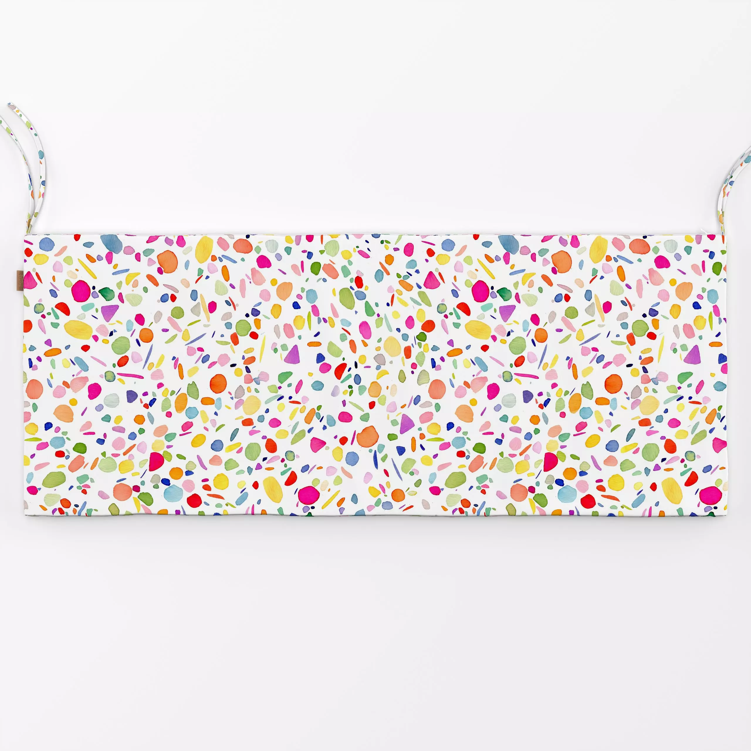 Bankauflage Terrazzo Abstrakt Bunt - Sommer, Symbole & Muster - von „Ninola Design "; boho, Aquarell, Kinder, Punkte, Geburt...