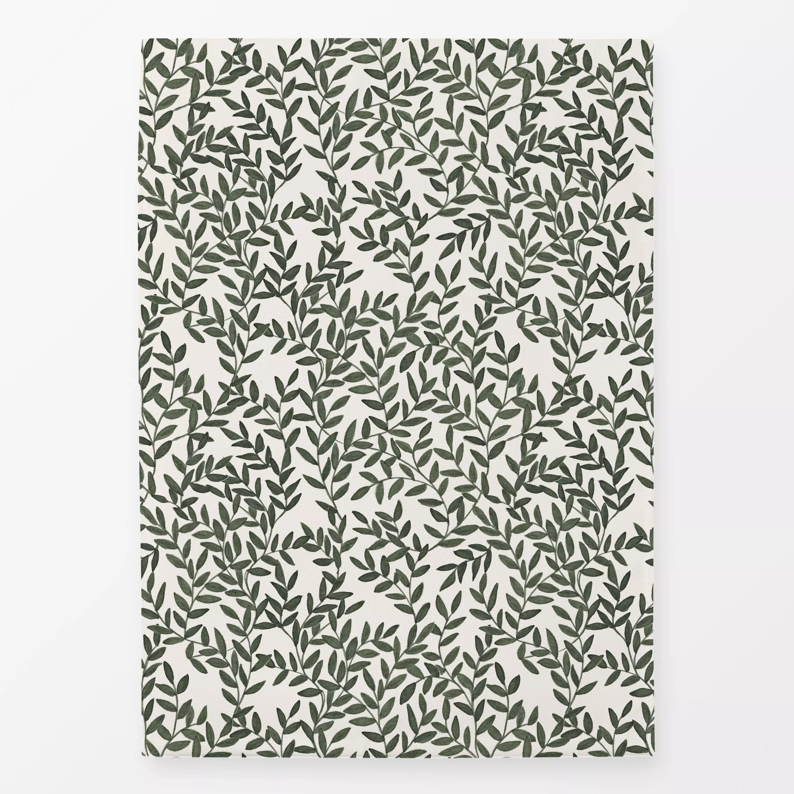 Geschirrtücher Blätter Muster - Blumen & Florales, Frühling, Natur & Landschaft - von „Anna Petersen"; creme, Leinen, natura...