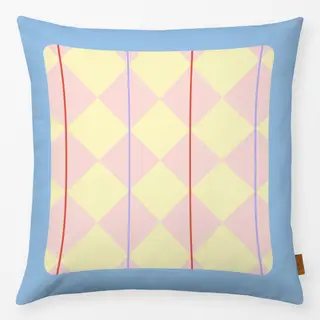 Kissen Framed Checks Upside Down