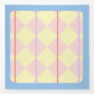 Tischdecke Framed Checks Upside Down